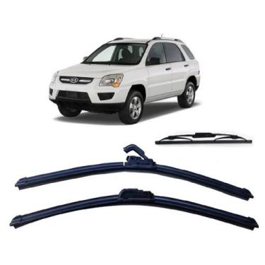 Imagem de Kit 3 Palhetas Limpador De Parabrisa Dianteito + Traseiro Kia Sportage