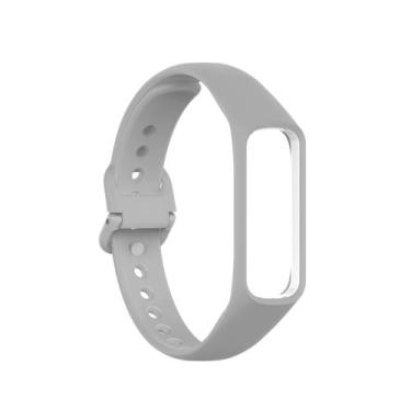 Imagem de Pulseira Silicone Para Galaxy Fit 2 R220 Cor Cinza Claro - 123smart