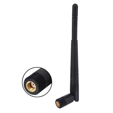 Imagem de Antena Wi-Fi Sem Fio 2.4 Ghz 5Dbi Rp Sma Macho 19Cm - Preto - White La