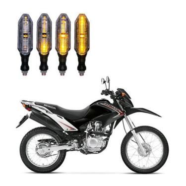 Imagem de Kit 4 Setas Sequenciais Pisca de Led Modelo P26S Honda NXR 125 BROS SE