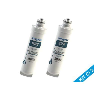 Imagem de Kit 2 Refil Filtro Do Purificador Electrolux PC41 PH41 PE11 - Acquabio