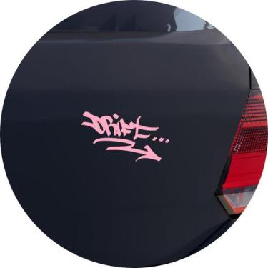 Imagem de Adesivo de Carro Drifit Graffiti Pichador - Melhor Adesivo, Rosa Claro