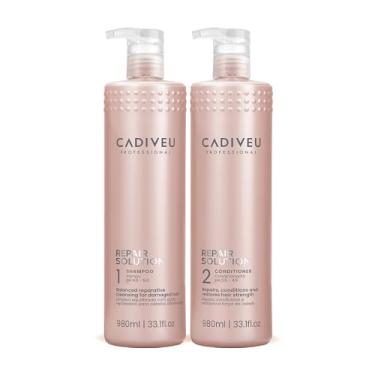 Imagem de Cadiveu Professional Repair Solution, Shampoo e Condicionador, 980ml, Conjunto de 2