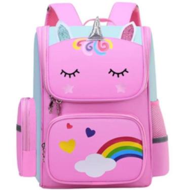 Imagem de Mochila Infantil Feminina Escolar De Costas Menina Divisoria - H2, Ros