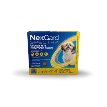 Imagem de Nexgard spectra s 1,00gr (3,6-7,5kg) x1 - cx - 3un