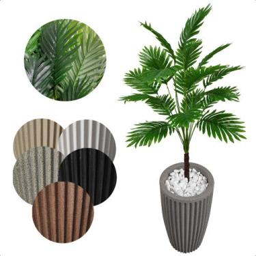 Imagem de Coqueiro Artificial Permanente com Vaso Decoração - Flor de Mentirinha