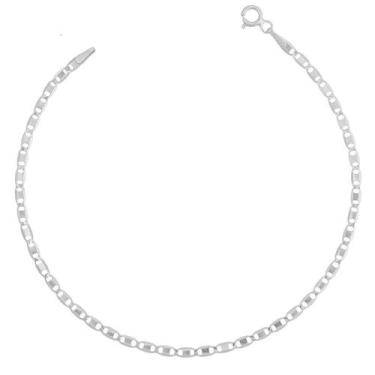 Imagem de Pulseira Masculina Piastrine De Prata 925 Italiana Maciça - DR Joias