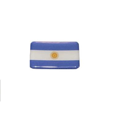 Imagem de Adesivo resinado da bandeira da Argentina 5x3 cm - Mundo Das Bandeiras