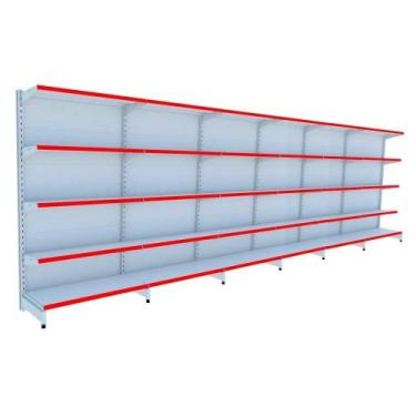 Imagem de Gondola Parede 170 Amapa Flex Kit 6 Metros Branco PE Vm - Amapá