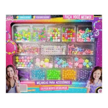 Imagem de Kit Infantil de Miçangas para Acessórios Faça Você Mesmo - Mk28 - POLI