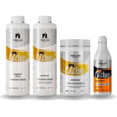 Imagem de Kit Hidratação Spa Dos Cachos tratamento 4 itens Treeliss - Treeliss P