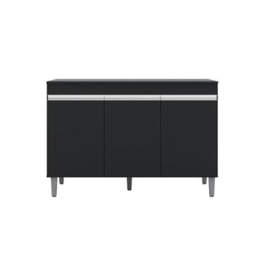 Imagem de Multiuso Gabinete Balcão Manu 120cm 3 Portas S/Tampo - Ajl Móveis