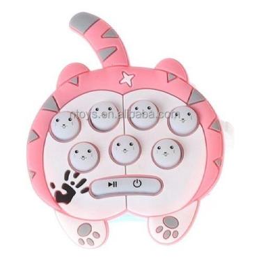 Imagem de Fidget TOYS POP IT Eletronico LUZ e Som Chaveiro Gato Polibrinq JB01