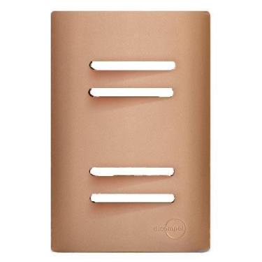 Imagem de Placa Para 4 Teclas Horizontais Especial - Novara Ouro Rose - Dicompel