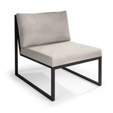 Imagem de Poltrona Inga Aço Carbono Preto  - Drop mobiliário