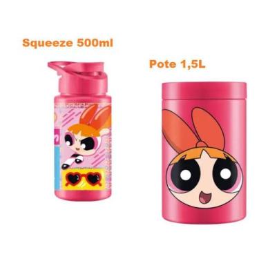 Imagem de Kit Pote1,5L Lancheira+ Squeeze 500ml Escola Passeio Piquenique Infant
