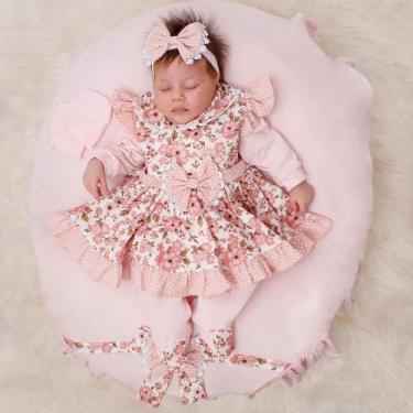 Imagem de Saída de Maternidade para Bebê Menina  Ísis 05 Peças - Pandora Baby En