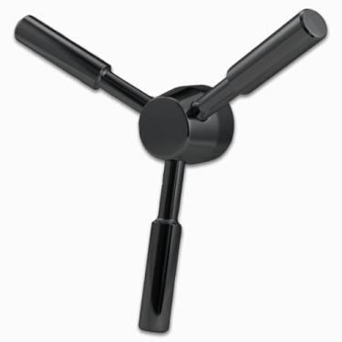 Imagem de WAH LIN PARTS Substituição de alça resistente de 3 raios - Alça preta segura para cofre, cofre de arma, portas de cofre, cofres de armas, cofres à prova de fogo