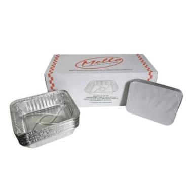 Imagem de Bandeja Marmita Aluminio Descartável 1000ml - Cx 200unidades