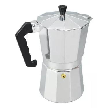 Imagem de Cafeteira Italiana Expresso  Faz 9 Xícaras Café Cinza Aluminio