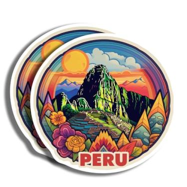 Imagem de Adesivos Peru - Decalque de 12,7 cm - Marcos famosos - para bagagem, laptop, garrafa de água, carro, scrapbooking - Lembrança do Peru - Mais de 130 opções para escolher - Impresso em látex - Feito nos