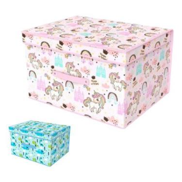 Imagem de Caixa Organizadora Multiuso Infantil Guarda Documento Manta - Y888, Ro