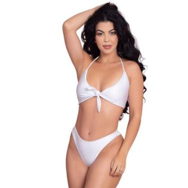 Imagem de Kit 3 Biquínis Amarração Sem Bojo Feminino Canelado Verão - Bella Fior