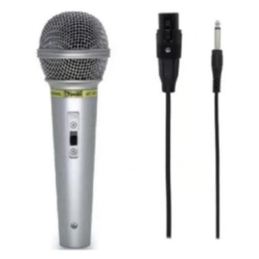 Imagem de Microfone Locutor Dinâmico Profissional Dinamico Com fio Bom - A.R Var