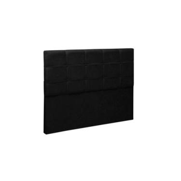 Imagem de CABECEIRA JORDANIA CASAL PRETA 140 x 106 CM - Art