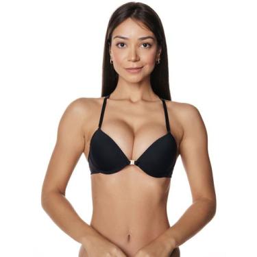Imagem de Sutiã Nadador Básico em Microfibra com Toque Macio Frelith, Preto, M