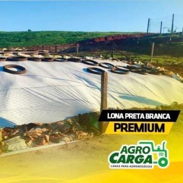 Imagem de Lona Preta E Branca Dupla Face 200 Micras Silagem 8x16 / 16x8 - CARGA 