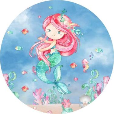 Imagem de Painel Festa C/ Elástico 1,50m Sereia - Fadrix