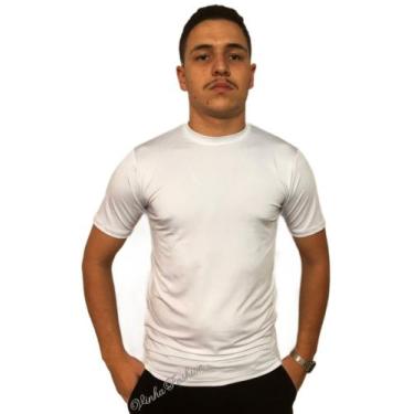 Imagem de Camisa  Masculina Lisa Proteção Solar UV 50 Manga Curta Em Tecido Supl