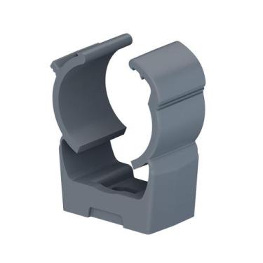 Imagem de Abraçadeira Grampo Click 1 Eletroduto Condulete Cinza - Masster Plásti