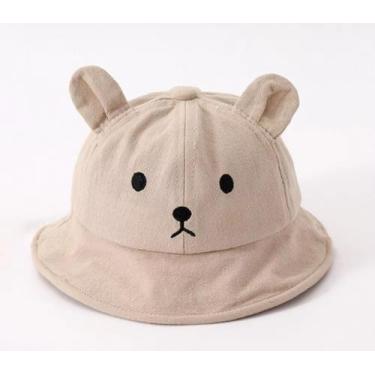 Imagem de Chapéu bebê verão carinha menina/menino  - Kadu modas, Bege