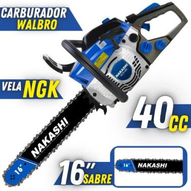 Imagem de Motosserra Profissional Nakashi NCS-400 40,1cc Sabre de 16 Polegadas P