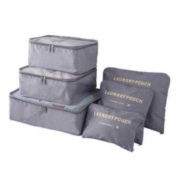 Imagem de KIT 6 Necessaire Organizador De Mala Bolsa de Viagem Travel Bag - Attu