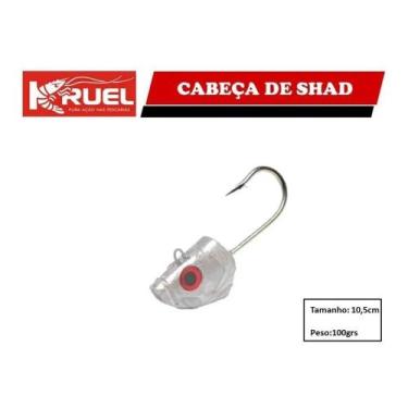 Imagem de Isca Cabeça De Shad Kruel 100g - C/ Anzol - Pesca De Garoupa