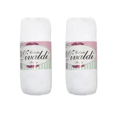 Imagem de Kit 2 Lençóis De Berço Malha 100% Algodão Com Elástico Vivaldi - Sul B