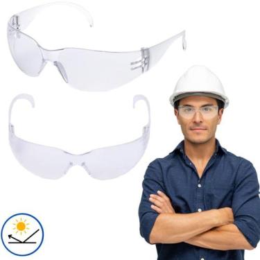 Imagem de Oculos Proteção Epi Segurança Trabalho Antirrisco Ca Serviço Uv Pedrei