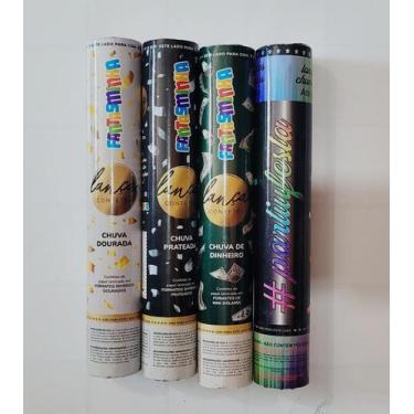 Imagem de Lança Confetes Prata/Dourado/Colorido Laminado - Lança Confeti - FANTA