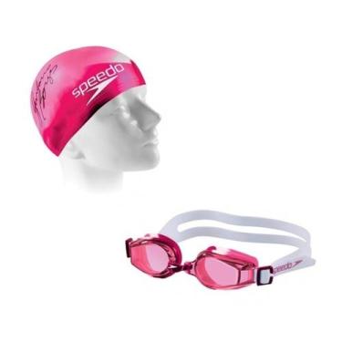 Imagem de Kit de Natação Speedo Swing Jr, Rosa, Unico