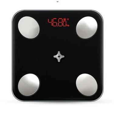 Imagem de Balança Bioimpedancia Corporal Bluetooth Ekaza Vidro Preto - DRAIK