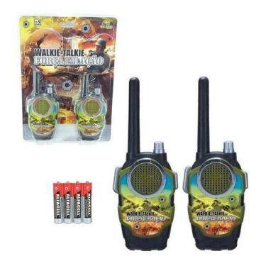 Imagem de  Brinquedo Infantil Radio Walk Talk Menino Bombeiro 6 Pilhas  - Art Br