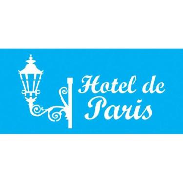 Imagem de Stencil Jóia 7 x 15 cm - JX-588 Hotel de Paris - Jóia Stencil