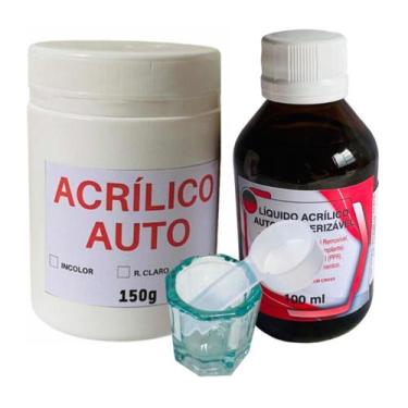 Imagem de Resina Acrílica Auto Polimerizável 150gr  + 100ml Incolor - UDB ODONTO