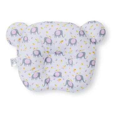 Imagem de Travesseiro Plagiocefalia Para Bebe Cabeça Chata - ELEFANTE ROSA - CLI