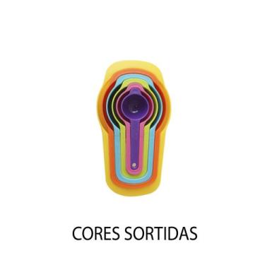 Imagem de Kit colheres medidoras com 6 peças coloridas - Casita
