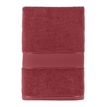 Imagem de Toalha de Rosto Duomo Fio Penteado 520g/m Teka Premium, Vermeho