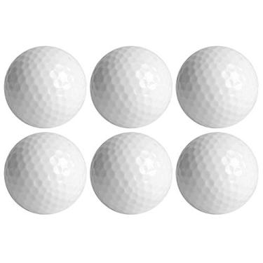 Imagem de Bola de Golfe Luminosa do Diodo Emissor de Luz, 6 Pces Bolas de Golfe Noite Conjuntos de Presente de Golfe Borracha Sintética Brilhante Atraente para o Treinamento Diurno da